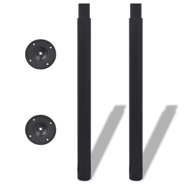 vidaXL teleskopiske bordben i sort 710 mm - 1100 mm