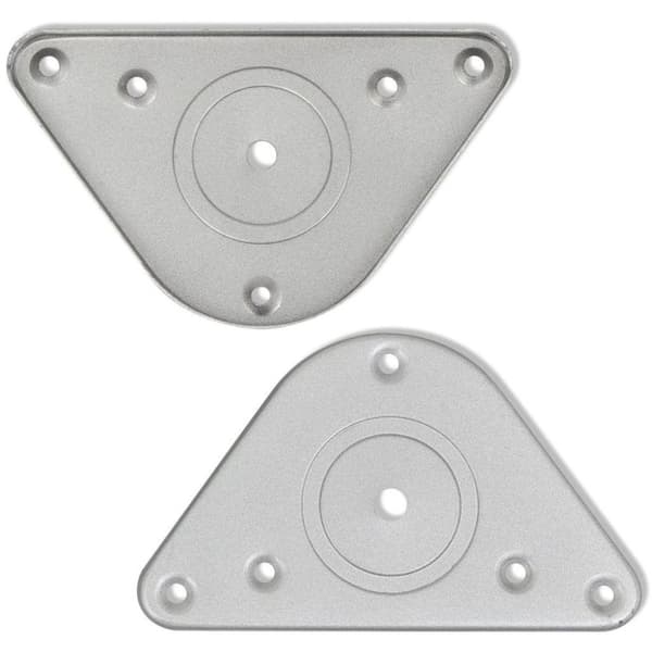 vidaXL 4 Korkeussäädettävää Pöydän Jalkaa Harjattu Nikkeli 870 mm