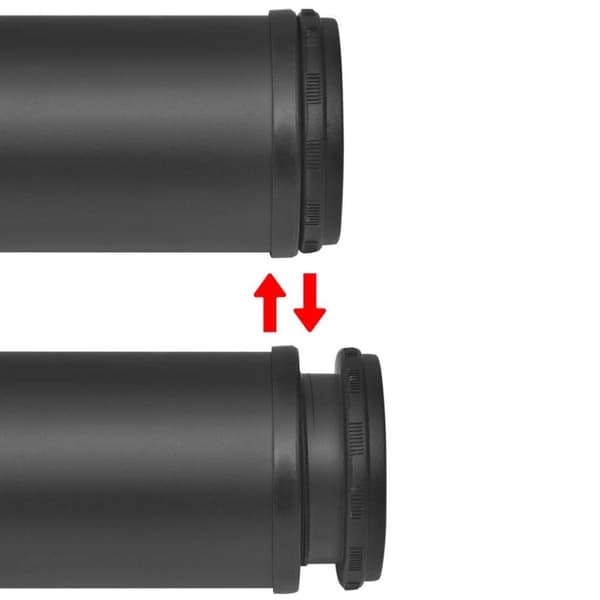 vidaXL 4 bordben, justerbar højde, sorte, 710 mm
