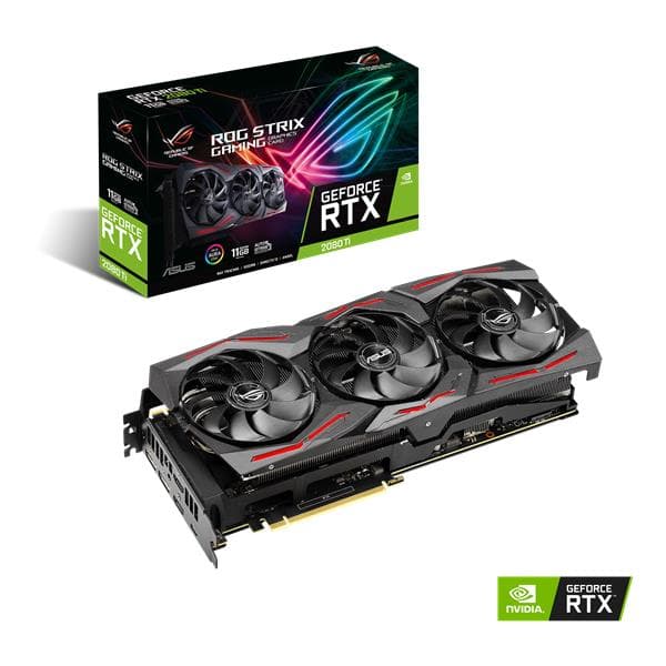 GF ROG-STRIX-RTX2080TI-11G-GA CTLR 11GB GDDR6 HDMI2 DP2 USB-C IN