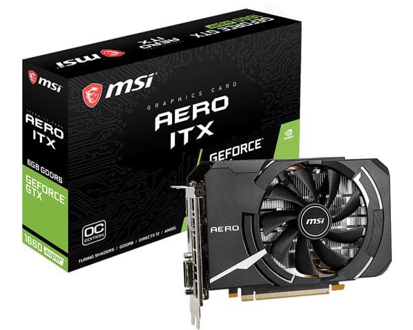 MSI GeForce GTX 1660 Super Aero ITX OC HDMI DP 6GB