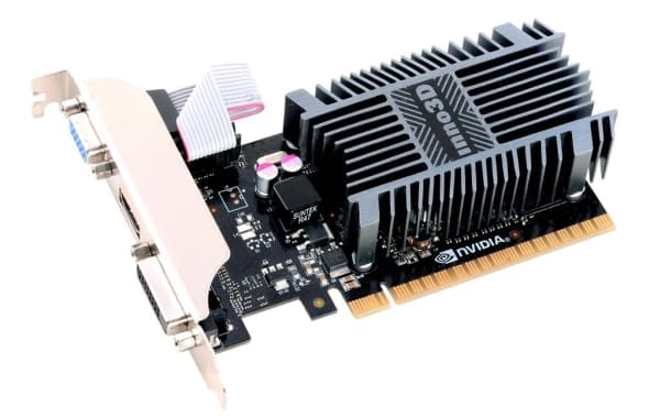Inno3D GeForce GT 710 LP - Grafikkort - GF GT 710 - 2 GB DDR3 - PCIe 2.0 - DVI, D-Sub, HDMI