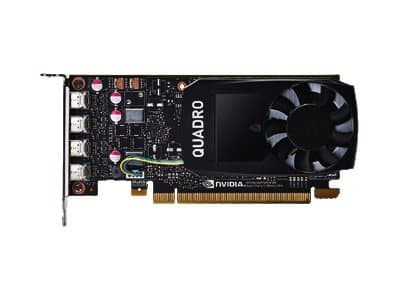 NVIDIA Quadro P1000 - Full Height - Graphic Card - Quadro P1000 - 4 GB GDDR5 - PCIe 3.0 x16 - 4 x Mini DisplayPort - for Precision 5820 Tower, 7820 T Sort