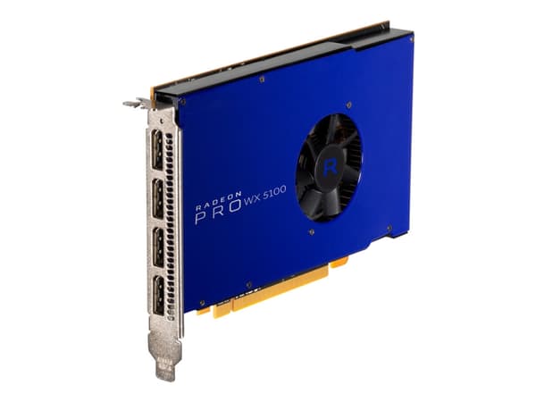 AMD Radeon Pro WX5100 - Grafikkort - Radeon Pro WX 5100 - 8 GB GDDR5 - PCIe 3.0 x16 - 4 x DisplayPort Blå
