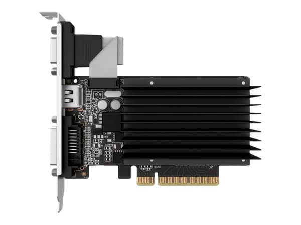 Palit GeForce GT 710 - Grafikkort - GF GT 710 - 2 GB DDR3 - PCIe 2.0 x8 - DVI, D-Sub, HDMI - uten vifte