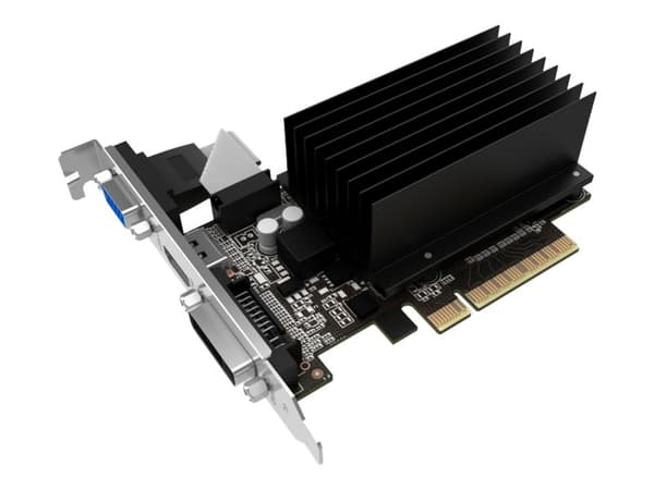 Palit GeForce GT 710 - Grafikkort - GF GT 710 - 2 GB DDR3 - PCIe 2.0 x8 - DVI, D-Sub, HDMI - uten vifte