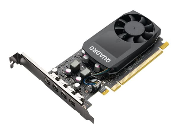 NVIDIA Quadro P1000 - Grafikkort - Quadro P1000 - 4 GB GDDR5 - PCIe 3.0 x16 lav profil - 4 x Mini DisplayPort - Adapters Included