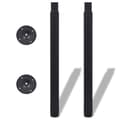 Pikkukuva 3 / 6: vidaXL Teleskooppiset pöydänjalat 4 kpl musta 710 mm-1100 mm