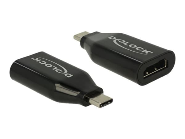 Delock - Ekstern videoadapter - Parade PS176 - USB-C 3.1 - HDMI - svart