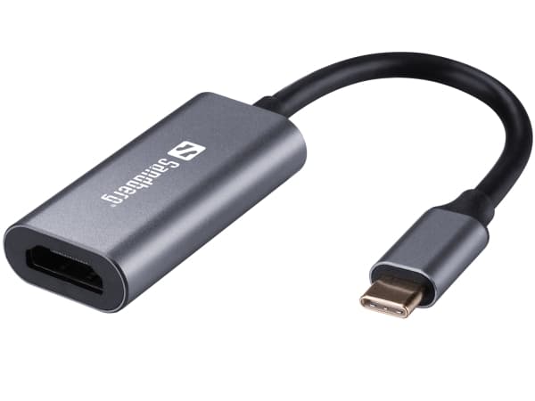 Sandberg USB-C to HDMI Link USB Type-C Aluminium, Hvit