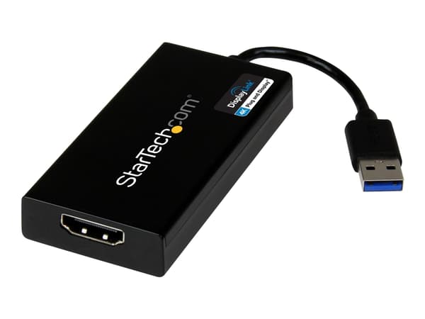 StarTech.com USB32HD4K USB grafiikka-adapteri 3840 x 2160 pikseliä Musta