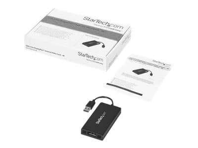 StarTech.com USB 3.0 till 4K DisplayPort-videoadapter för flera externa skärmar - DisplayLink-certifierad - Ultra HD 4K