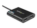 Miniatyrbild 5 av 5: StarTech.com USB 3.0 till Dual DisplayPort-adapter - 4K 60 Hz - DisplayPort-adapter - USB typ A (hane) till DisplayPort (hona) - USB 3.0 - 30 cm - 4K