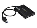 Miniatyrbild 2 av 5: StarTech.com USB 3.0 till Dual DisplayPort-adapter - 4K 60 Hz - DisplayPort-adapter - USB typ A (hane) till DisplayPort (hona) - USB 3.0 - 30 cm - 4K