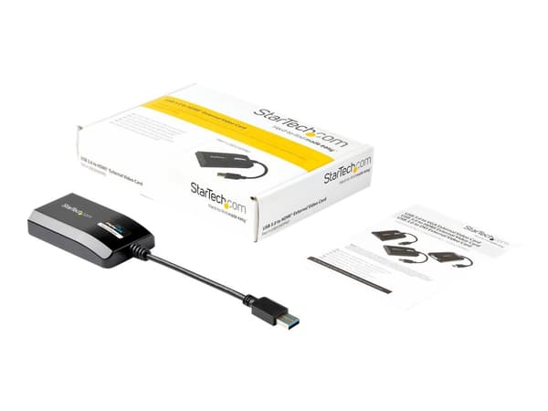 StarTech.com USB32HDPRO USB grafisk kobling 1920 x 1200 piksler Sort