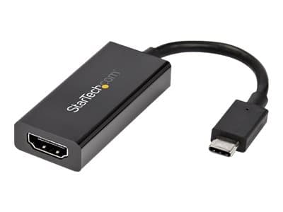 StarTech.com USB 3.1 Type C to HDMI Adapter with HDR - 4K 60Hz - TB3 Compatible - Windows & Mac Compatible Black USB C to HDMI Monitor Converter (CDP Svart