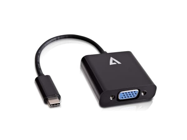 V7 V7UCVGA-BLK-1E USB grafisk kobling 1920 x 1080 piksler Sort