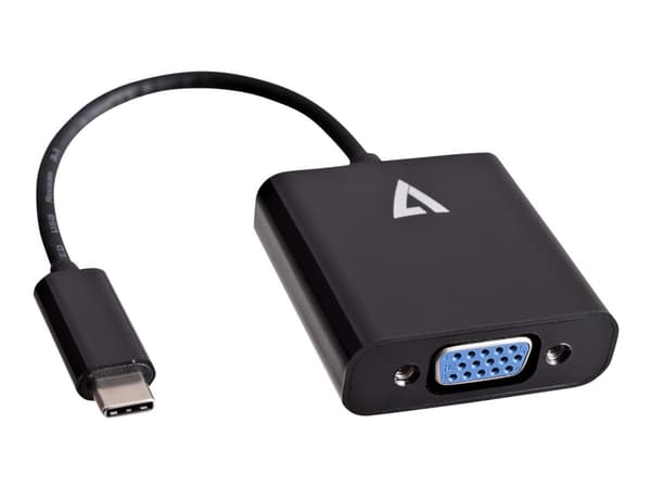 V7 V7UCVGA-BLK-1E USB grafisk kobling 1920 x 1080 piksler Sort Sort