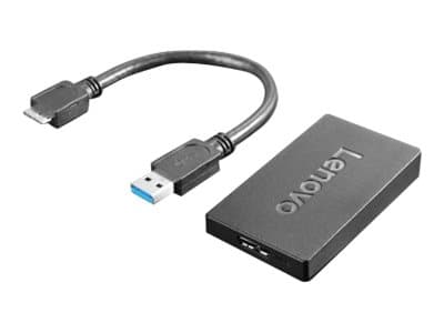 Lenovo - Ekstern videoadapter - USB 3.0 - DisplayPort Sort