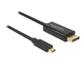Miniatyrbilde 1 av 5: Delock - Ekstern videoadapter - USB-C - DisplayPort - svart - løsvekt