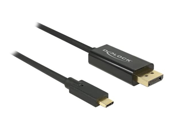 Delock - Ekstern videoadapter - USB-C - DisplayPort - svart - løsvekt