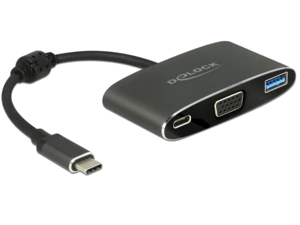 Delock - Ekstern videoadapter - VL101 - USB-C 3.1 - VGA - grå - løsvekt
