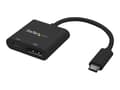 Miniatyrbild 3 av 5: StarTech.com USB C till DisplayPort-adapter med USB Power Delivery - 4K 60 Hz - DisplayPort-adapter - 24 pin USB-C (hane) till DisplayPort, USB-C (en
