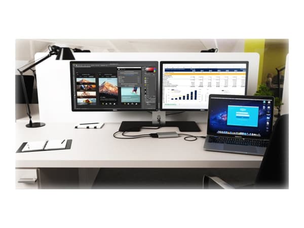 i-tec TB3DUAL4KDP USB grafisk kobling 5120 x 2880 piksler Grå
