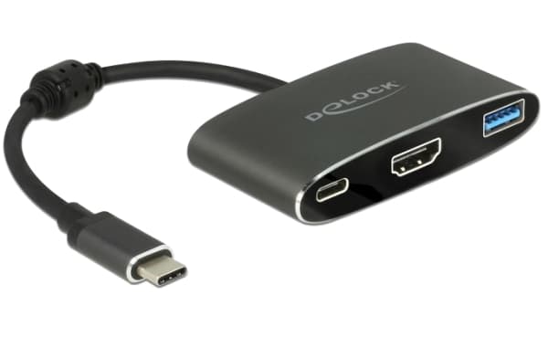 Delock - Extern videoadapter - VL101 - USB-C 3.1 - HDMI - grå - detaljhandel