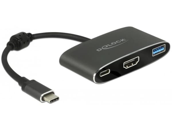 Delock - Extern videoadapter - VL101 - USB-C 3.1 - HDMI - grå - detaljhandel