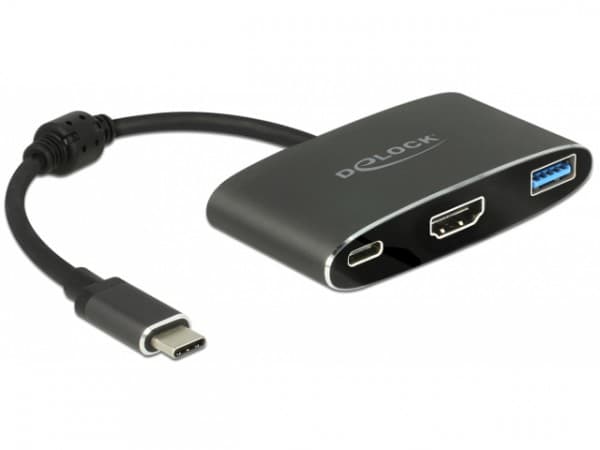 Delock - Extern videoadapter - VL101 - USB-C 3.1 - HDMI - grå - detaljhandel