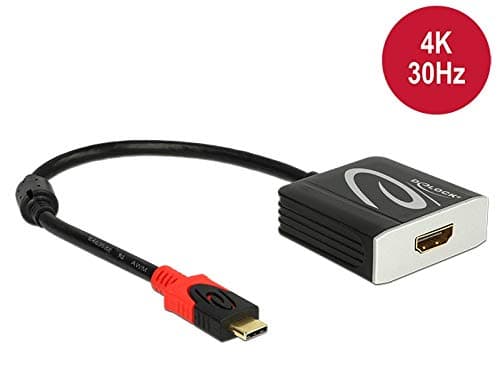 Delock - Extern videoadapter - RTD2171U - USB-C - HDMI - svart - detaljhandel