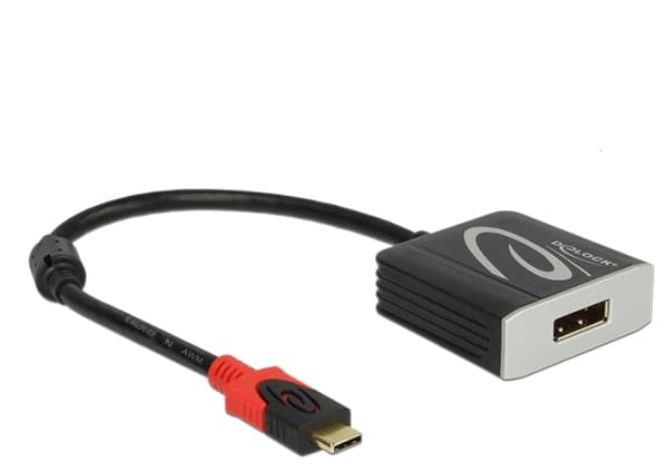 Delock - Extern videoadapter - RTD2171U - USB-C - HDMI - svart - detaljhandel