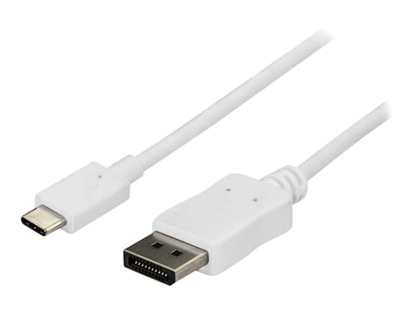 StarTech.com 1,8 m USB-C till DisplayPort-kabel - 4K 60Hz - Vit