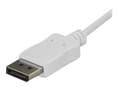 Miniatyrbild 2 av 5: StarTech.com 1,8 m USB-C till DisplayPort-kabel - 4K 60Hz - Vit