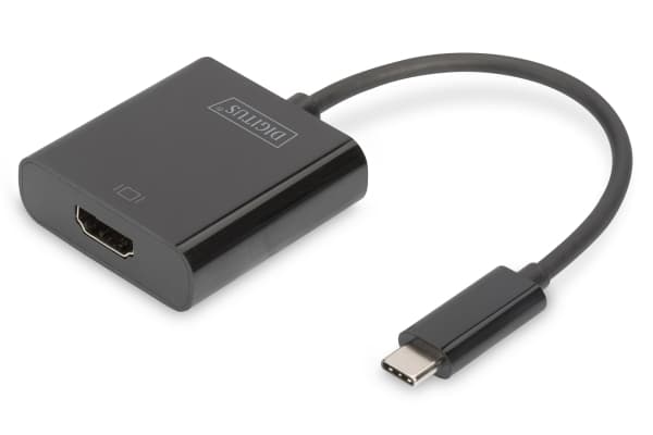 DIGITUS - Extern videoadapter - USB-C 3.1 - HDMI - svart