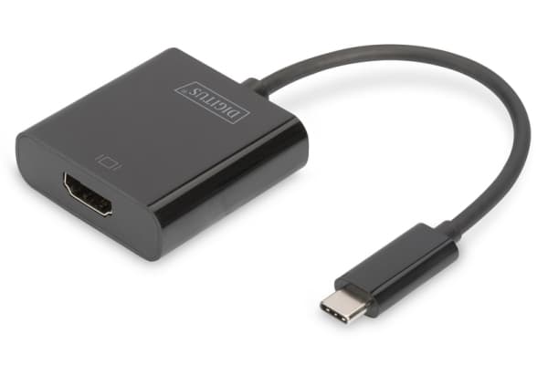 DIGITUS - Extern videoadapter - USB-C 3.1 - HDMI - svart