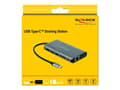 Miniatyrbild 3 av 5: Delock - Extern videoadapter - USB-C 3.1 Gen 1 - HDMI, DisplayPort, RJ-45, USB 3.0 - grå - detaljhandel