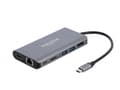 Miniatyrbild 4 av 5: Delock - Extern videoadapter - USB-C 3.1 Gen 1 - HDMI, DisplayPort, RJ-45, USB 3.0 - grå - detaljhandel