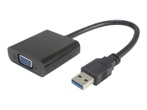MicroConnect - Ekstern videoadapter - USB 3.0 - VGA - svart