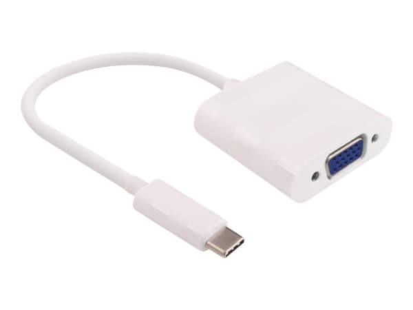 MicroConnect - Extern videoadapter - USB-C 3.1 - VGA - vit Vit