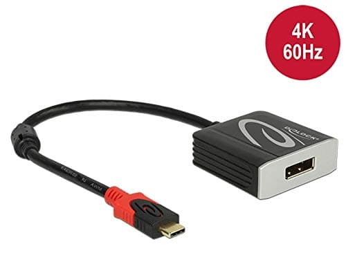 Delock - Ekstern videoadapter - VL100 - USB-C - DisplayPort - svart - løsvekt