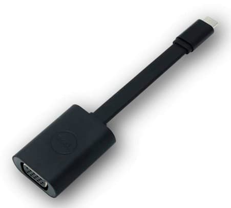 Dell - Extern videoadapter - USB-C - VGA - svart