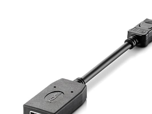 HP DisplayPort to HDMI Adapter - Video adapter - DisplayPort hann til HDMI hunn - for EliteBook 8770; ProBook 64X G4, 650 G5; ZBook 14 G2, 14u G4, 15