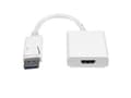 Miniatyrbilde 3 av 5: MicroConnect - Video adapter - DisplayPort hann til HDMI hunn - hvit - 4K-støtte, aktiv