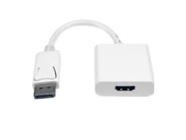 MicroConnect - Video adapter - DisplayPort hann til HDMI hunn - hvit - 4K-støtte, aktiv