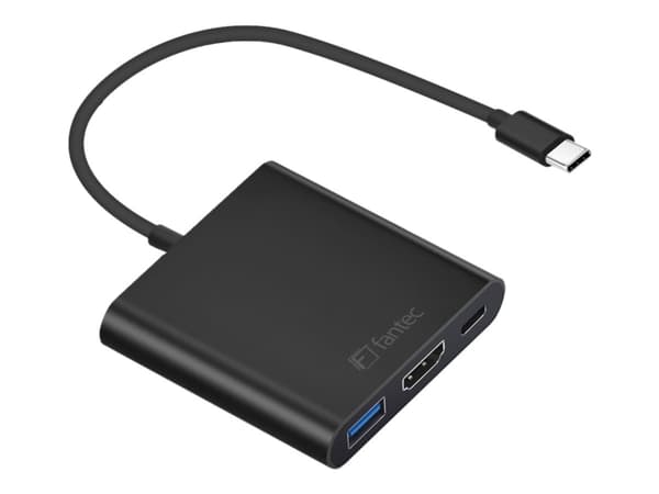 FANTEC - Extern videoadapter - USB-C - HDMI - svart