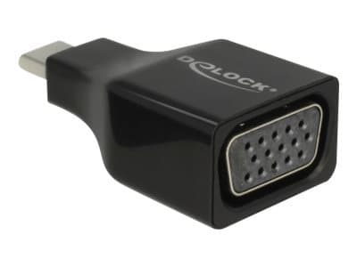 Delock - Ekstern videoadapter - USB-C - VGA - svart