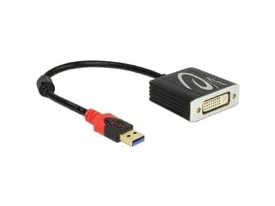 Delock - Extern videoadapter - USB 3.0 - DVI - svart - detaljhandel