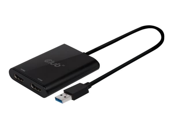 CLUB3D USB A to HDMI™ 2.0 Dual Monitor 4K 60Hz